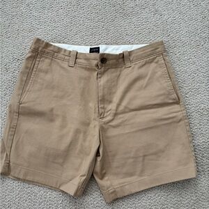 J. Crew Men's Khaki Flat Front Shorts